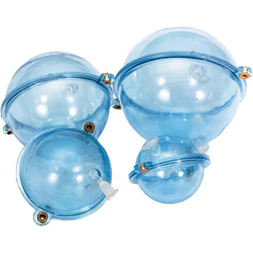 10Pcs Clear Hollow Fishing Float Set Adjustable Buoyancy Durable ABS Surface Bubble Floats 2