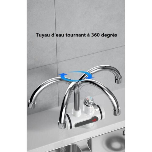 Άμεση Ηλεκτρική Βρύση Θερμοσίφωνα 220V, 3000W LED με Ελεγχόμενη Θερμοκρασία, γ 2