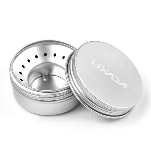 Mini 40ml Aluminum Alcohol Burner Backpacking Stove with SS Windshield Portable 1