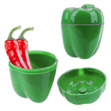 (Green) Vegetable Containers Crisper Box Onion Garlic Tomatoes Lemon Green Pepper Storage Box Grains Sorting Container