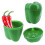 (Green) Vegetable Containers Crisper Box Onion Garlic Tomatoes Lemon Green Pepper Storage Box Grains Sorting Container 1