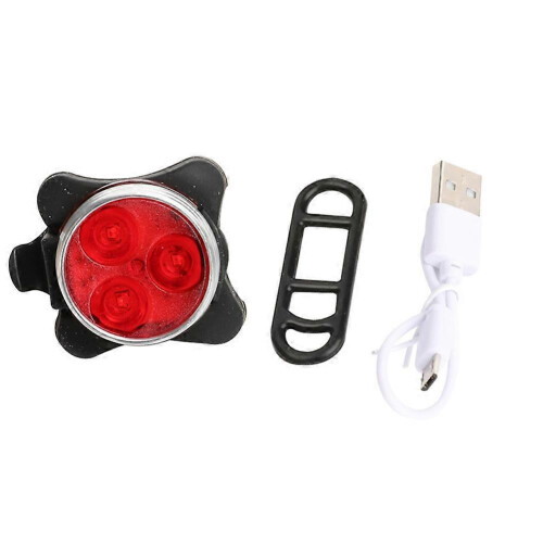 Mountain Bike USB LED Warning Light Headlight Taillight Emergency Accessories 2