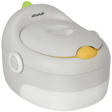 Pot enfant 3 en 1 avec siège amovible, similicuir, gris