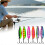 Professional Treble Hook Spinner Lures Set with Sequins Spoon Swimbaits for Saltwater 3
