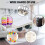 40 Pieces Self Adhesive Wheels Caster Cart  Wheels Boxes Caster Small Caster Paste Plastic Wheel Sticky Caster 6