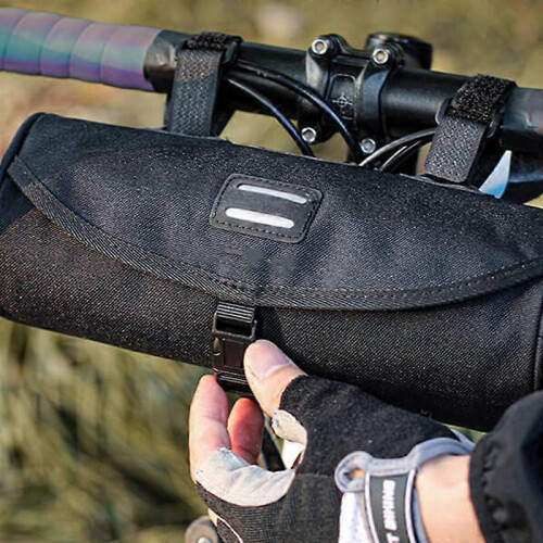 Reflective Bike Handlebar Bag Multifunction Front Frame Pouch Storage 1