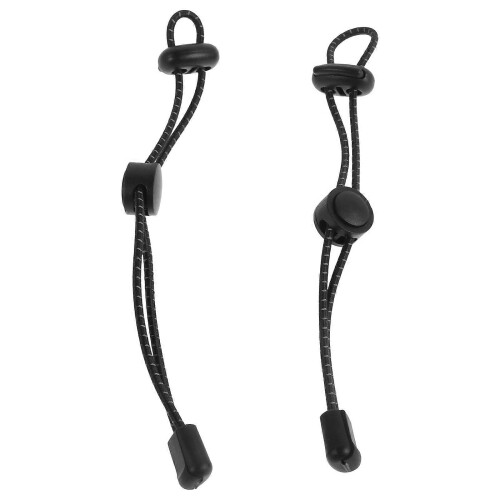 2pcs Backpack Hiking Pole Holder Elastic Rope Tie for Walking Stick Trekking Black 2