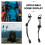 2pcs Backpack Hiking Pole Holder Elastic Rope Tie for Walking Stick Trekking Black 4