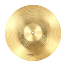 Ensemble de Cymbales pour Batterie-Duoku-avec Baguettes et Sac de Transport-Lot de 4 Cymbales en Alliage-Finition Cuivre Brillante