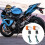 8PCs Motorcycle Turn Signals Amber Lights LED Indicator for 6