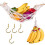 2X Macrame Fruit Hammock for Kitchen Under Cabinet,Veggie Hammock Fruit Holder Net and Hook for Hanging Fruit Basket 3