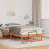 VidaXL vidaXL Bed Frame Brown 75 x 190 cm Solid Pine Wood 1