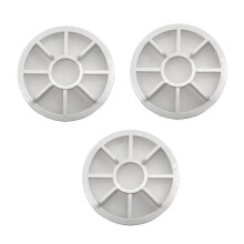 (White) Zestaw 3 filtrów do zbierania kurzu do stacji bazowej, czarny, kompatybilny z odkurzaczami Dreame X30 S30 S40 X40