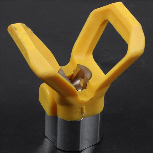 2Pc 20 Inch Airless Sprayer Paint Tool Extension Pole 50cm with Tip Guard Nozzle 2