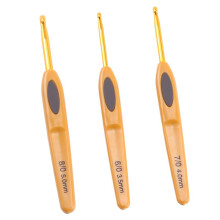 24Pcs Handmade Crochet Hook Set Stitches Sewing Tool Home Knitting Needles Aluminum Alloy DIY Portable