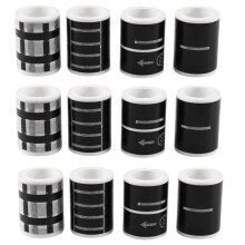 Railway Highway Road Tape 12 Rolls 4.8cmx5M Sticker Traffic Road Adhesive Masking Tape Road for Kids DIY Toy Car