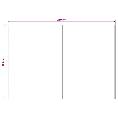 VidaXL vidaXL Markisenersatzstoff Anthrazit 300 x 200 cm Polyester 2