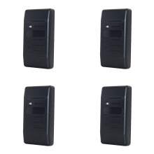 4X Wasserdichter 125-KHz-RFID-Kartenleser Wiegand 26 34 Kartenleser LED-Anzeigen RFID EM ID-Kartenleser für die Zugangskontrolle
