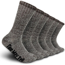 PUMIER Men's Merino Wool Hiking Socks Thermal Crew Winter