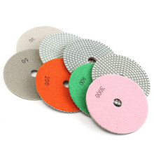 18Pc 5 Inch Diamond Polishing Pad Set Granite Marble Concrete Stone Tile Wet Dry for Granite Concrete Marble Stone Tiles