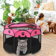 Octagonal Pet Fence Tent Cloth Foldable Dog Cage