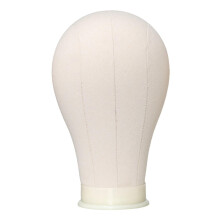 Canvas Mannequin Head with Mounting Holes 22 inch
