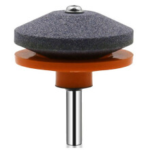 (Orange) Multifunctional Lawn Mower Sharpening Stone Industrial Grade Machine Grindstone For Power Hand Drill Knife Sharpening