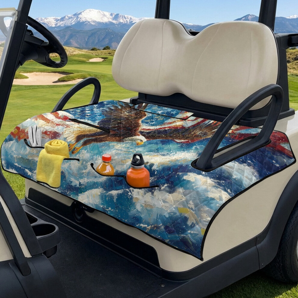 Golf Cart Seat Covers Patriotic Eagle Flag Design For 9027700360815