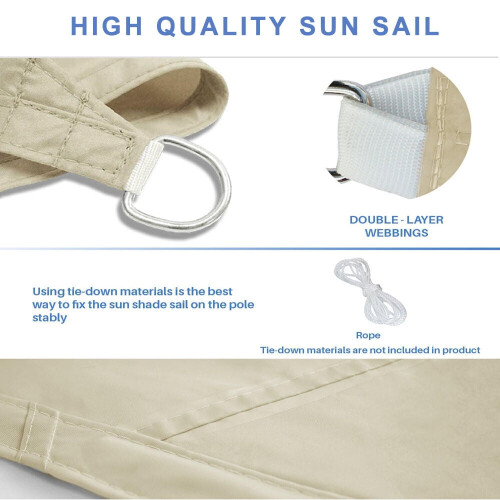 Voile d'ombrage imperméable avec protection UV 420D 1