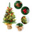 Mini Flocked Christmas Tree Desktop Decoration 7