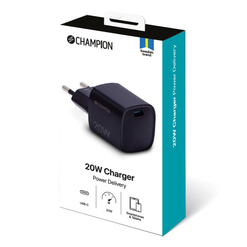 Ładowarka 20W PD Czarna