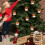 Christmas Tree Ornaments Beige Nonwoven 6-Piece 4