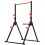 Centra Pull Up Bar, Pull Up Station, Dip Bars Free Standing, 220KG, Black Red 9