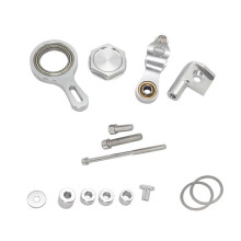 Motorcycle Steering Stabilizer Damper Mounting Support Bracket Kit for YZF R1 2002-2017 YZF R6 2006-2020 ,Silver