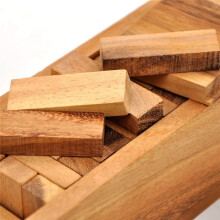 Wood Tumbling Tower Game - Perfect for Party Games, Outdoor Games for Adults and Family, Classic Stacking Block Games,L