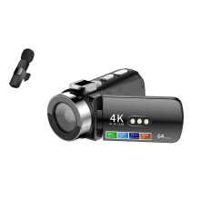 Videocamera digitale WiFi OHP D9 Schermo IPS da 3 pollici Visione notturna Videocamera Vlog 4K con microfono wireless