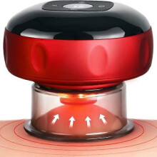 Appareil de ventouses électrique avec lumière rouge pour les douleurs musculaires du dos, température et aspiration à 1