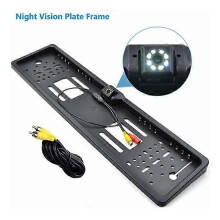 Caméra de recul HD pour voiture, 170 degrés, plaque de stationnement de secours, LED IR