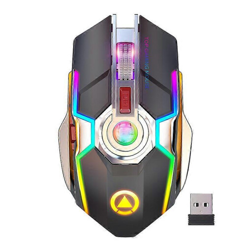 A5 wireless mouse rechargeable game RGB light mute electroplating