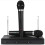 2x microfono wireless PRO Microfono FM per cantare DJ Karaoke Show Party Studio 1