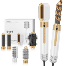 OHP 6-in-1-Haar-Styler-Haartrockner-Bürste – Hochgeschwindigkeits-Heiß-Kaltluft-Style-Bürste für Frauen, die Volumen v