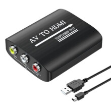 RCA to -Compatible Adapter AV to -Composite Converter for PS1/2/3 N64 VHS VCR -Ray DVD STB Adapter