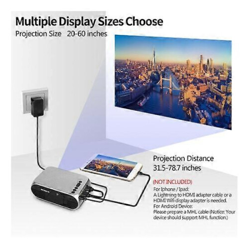 YG320 Mini Home Theater TV Draagbare LED-projector 1080P 2