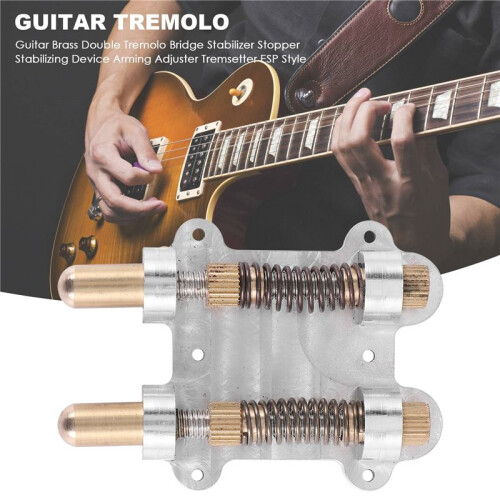 Gitarre Messing Double Tremolo Bridge Stabilizer Stopper Stabilizing Device Arming Adjuster Tremsetter ESP Style 2