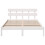 VidaXL vidaXL Bed Frame with Headboard White 150 x 200 cm Solid Pine wood 2