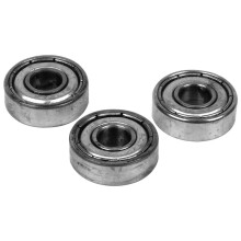 50Pcs Miniature Rubber Sealed Metal Shielded Metric Radial Bearing Model: 607ZZ 7 x 19 x 6MM