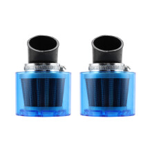 2X 35Mm Air Filter Cleaner 45 Degree Bend Proof Plastic Cover Waterproof Motorcycle 50Cc 110Cc 125Cc