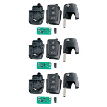 3X Car  Remote Key 3 Buttons Fit for  Focus Fiesta 2013 Fob Case 433Mhz