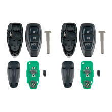 2X Car  Remote Key 3 Buttons Fit for  Focus C-Max Mondeo  Fiesta B-Max 433Mhz