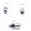 Conector BCD Macho EstáNdar BCD para Buceo A Conector CCR de Rosca de Bajo Voltaje 3/8-24 2